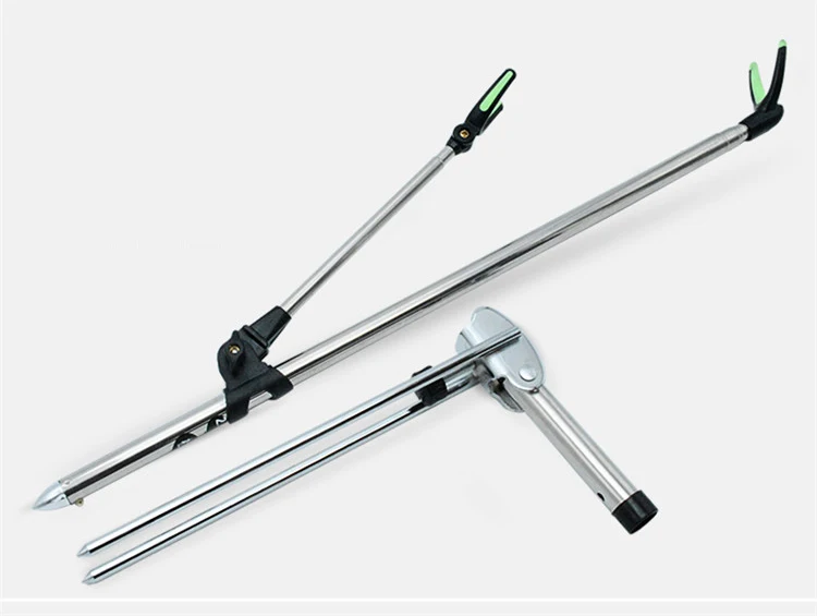 2.1m Fish Rod Stand Bracket Luminous Fishing Rods Holder telescoping Tool Hand with Ground insertion | Спорт и развлечения