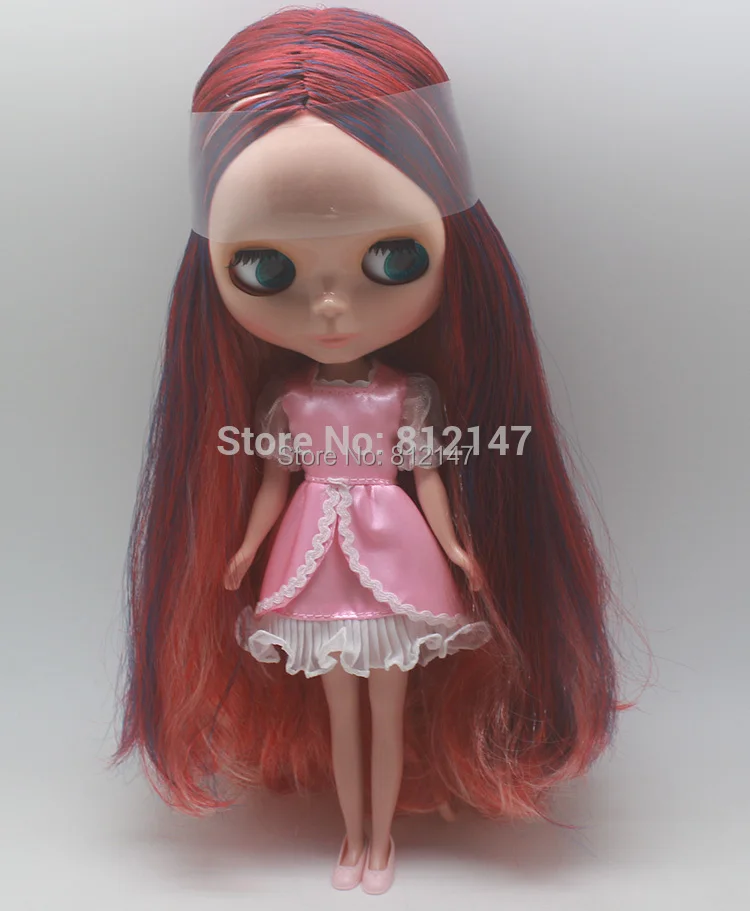 225 Обнаженная фигурка куклы blyth (разноцветные длинные вьющиеся волосы загара
