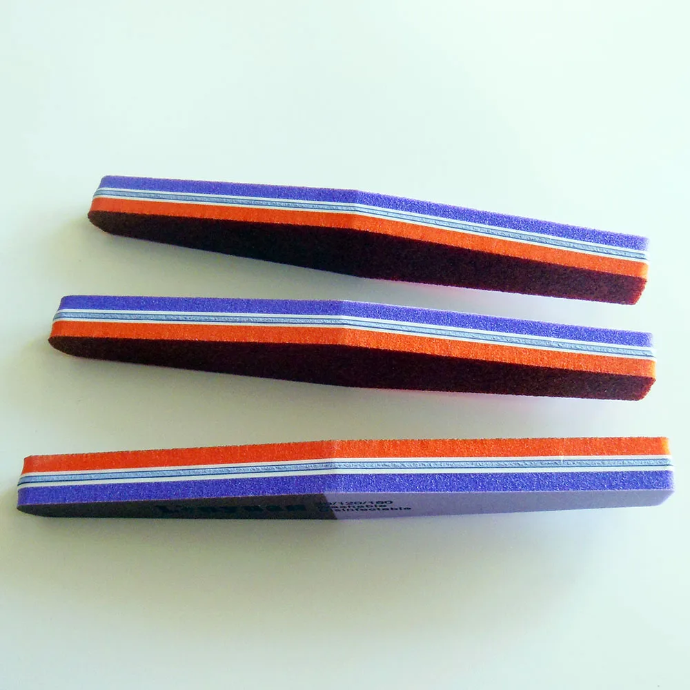 Алмазная пилка для ногтей набор маникюра 80/120/180 Грит 3 шт./лот|sponge nail file|nail filesanding