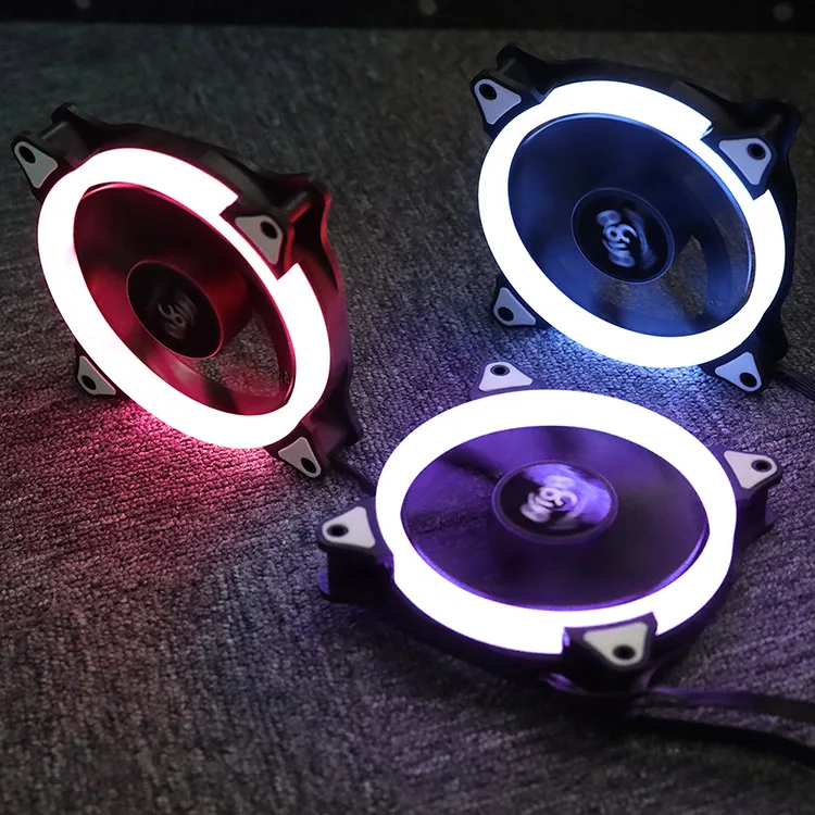 Aigo R5-PRO Aura синхронизирующий компьютер чехол Вентилятор охлаждения RGB регулируемый светодиодный 120 мм тихий ИК пульт дистанционного управления охладитель для компьютера RGB чехол вентилятор