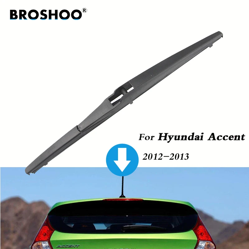 

BROSHOO Car Rear Wiper Blades Back Windscreen Wiper Arm For Hyundai Accent Hatchback (2012-2013) 305mm,Windshield Auto Styling