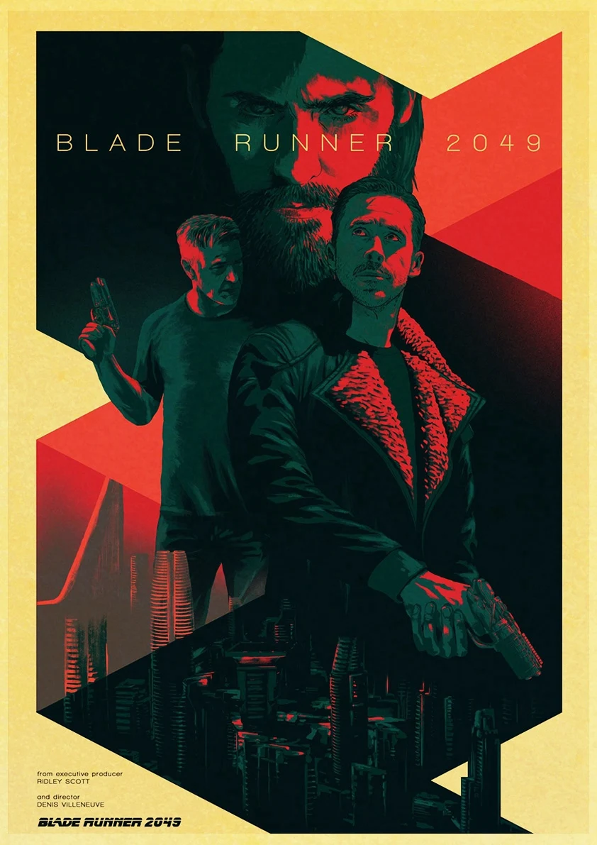 E089 Фильм Blade Runner 2049 Ретро плакат печать высокого качества стикер стены гостиной домашний декор крафт-бумага бар стикер стены - Цвет: E089