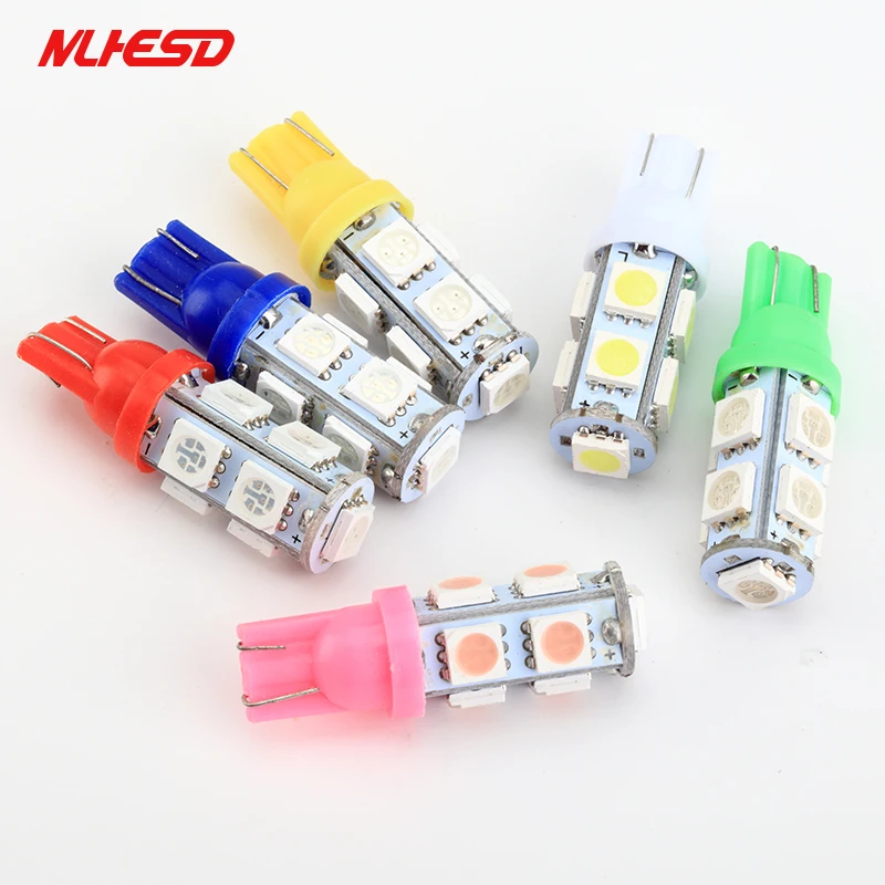 10 шт. T10 9SMD 5050 9 светодиодный автомобиль 194 168 192 W5W 12V 24V светильник автомобильные