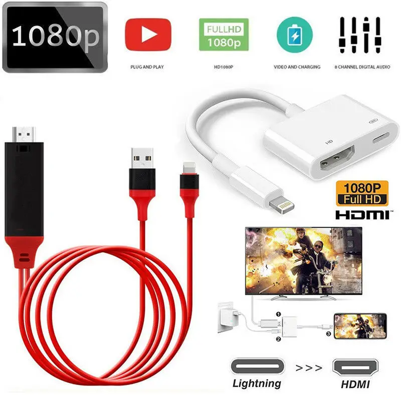 HDMI кабель для Lightning Micro USB к HDMI адаптер конвертер кабель AV HD tv для IOS для iPhone iPad для MHL Android телефон