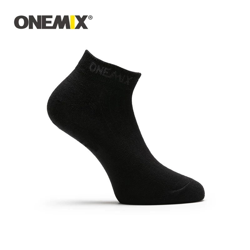 ONEMIX всесезонные Мужские дышащие хлопковые носки для бега баскетбольные быстросохнущие носки уличные 1 пара спортивные гоночный велосипедный носки