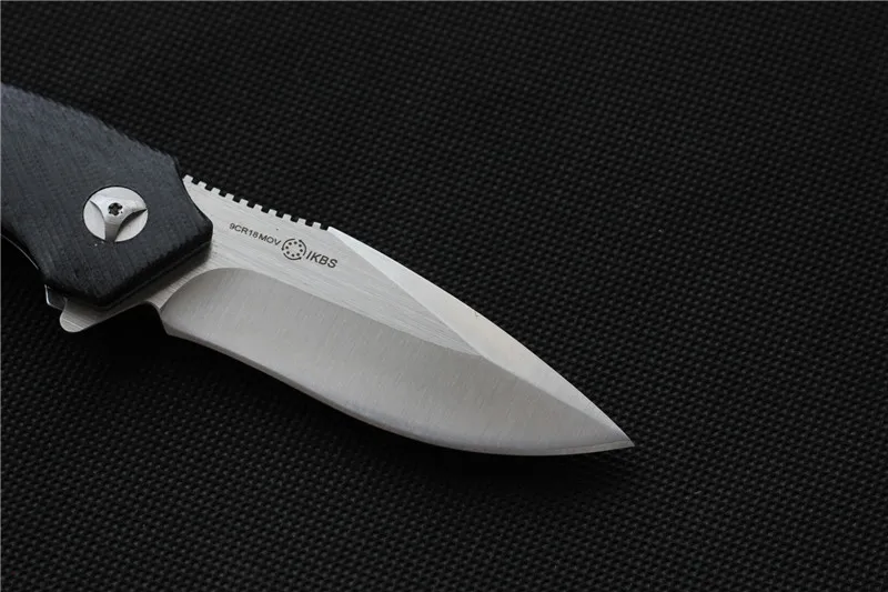 MK 9Cr18MoV 60hrc Открытый самообороны рыболовный нож G10 Ручка туристические охотничьи