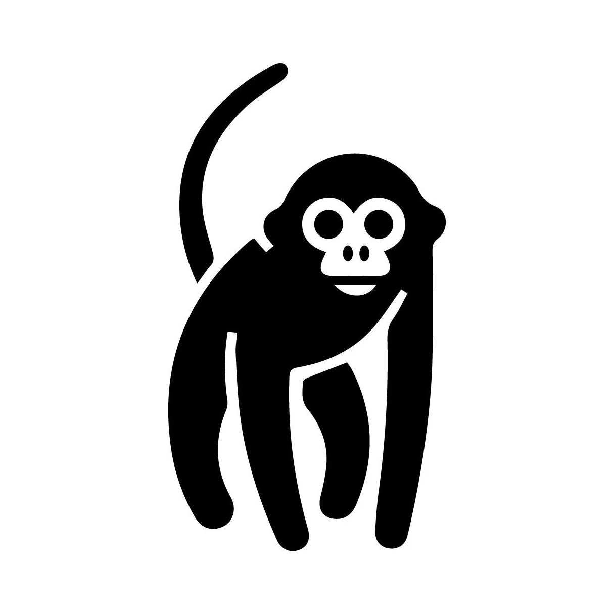 

Monkey Decal Window Bumper Sticker Car Decor Ape Gorilla Wildlife Zoo Animal Kid