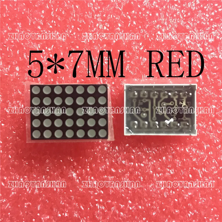 10 шт. X LED матричный дисплей 5x7 1 9 мм Красный общий анод/Общий катодный светодиодный