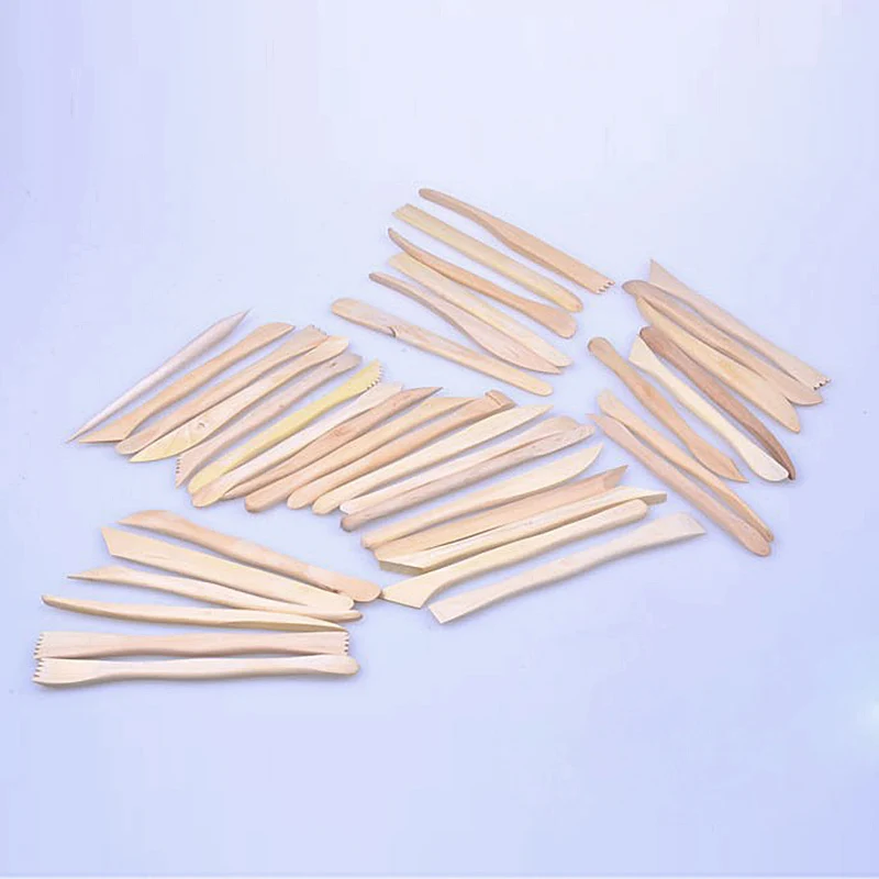 38pcs 6inch Wooden Polymer Clay Pottery Mini Sharping Modeling Tools Set LE66 |