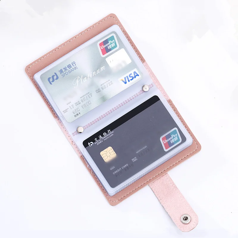 Фиолетовый 1 шт. унисекс RFID держатель для карт из искусственной кожи кредитный держатель для карт женский карман на молнии мужской однотонный чехол для визиток
