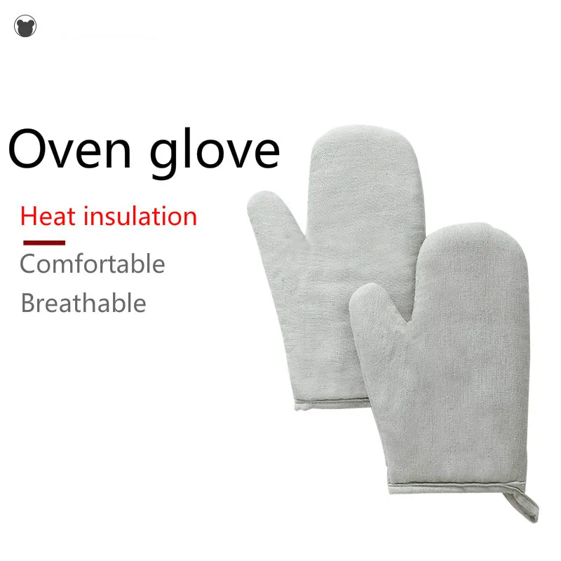 1 шт. хлопковые перчатки для микроволновой печи и духовки барбекю термостойкие