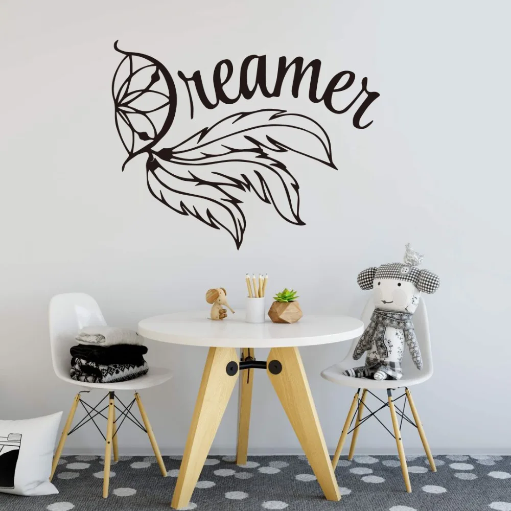 

Dream Catcher Car Laptop Window Wall Decal Kids Room Car India Dreamer Dream Catcher Wall Sticker Vinyl Car Laptop Decor Art