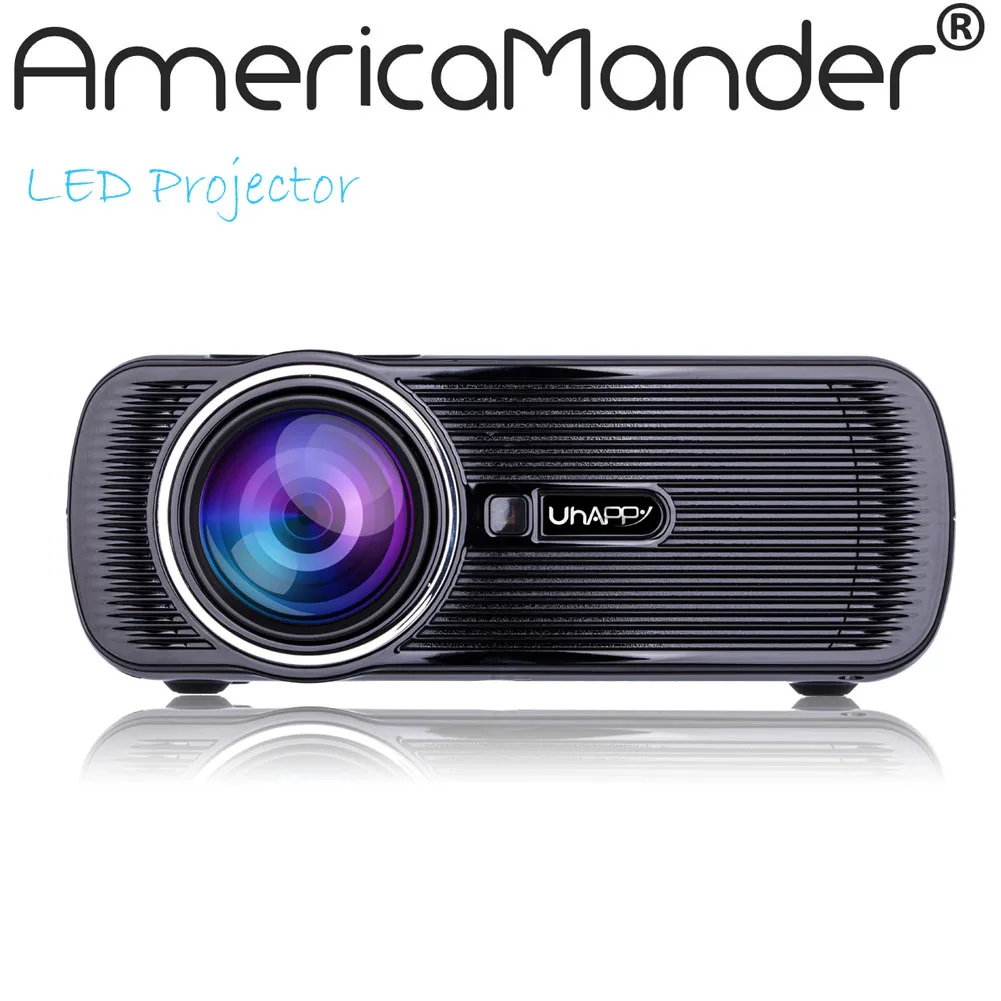 Новые HD 1500Lux Мультимедиа 3D LED Мини Домашний Кинотеатр ЖК Игры Проектор AV/VGA/SD/USB/HDMI