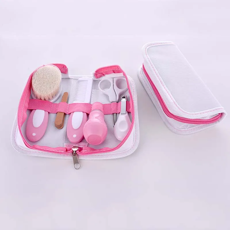 6Pcs Set Pink Набор кистей для ухода за волосами и ногтями для новорожденных, 6 шт./компл - Цвет: 6Pcs Set Pink