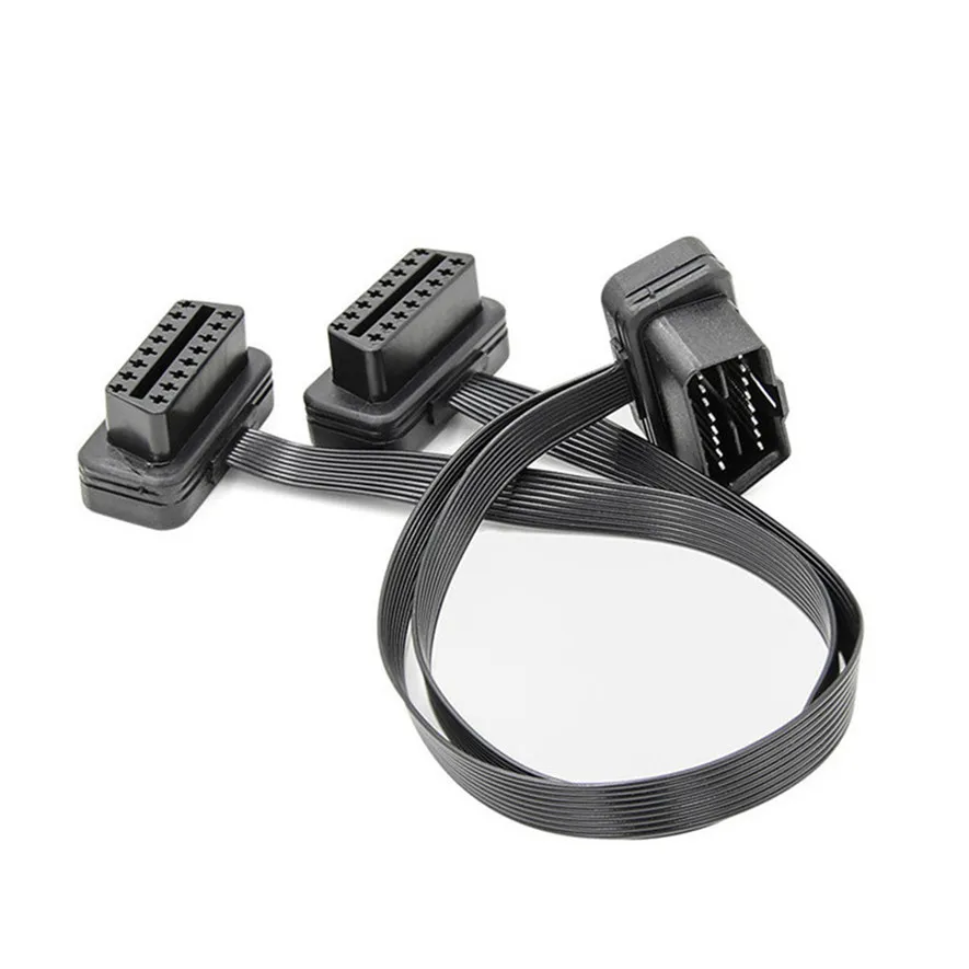 Сканер OBD2 l0418 16 контактный переходник с одного разъема на два Y образный