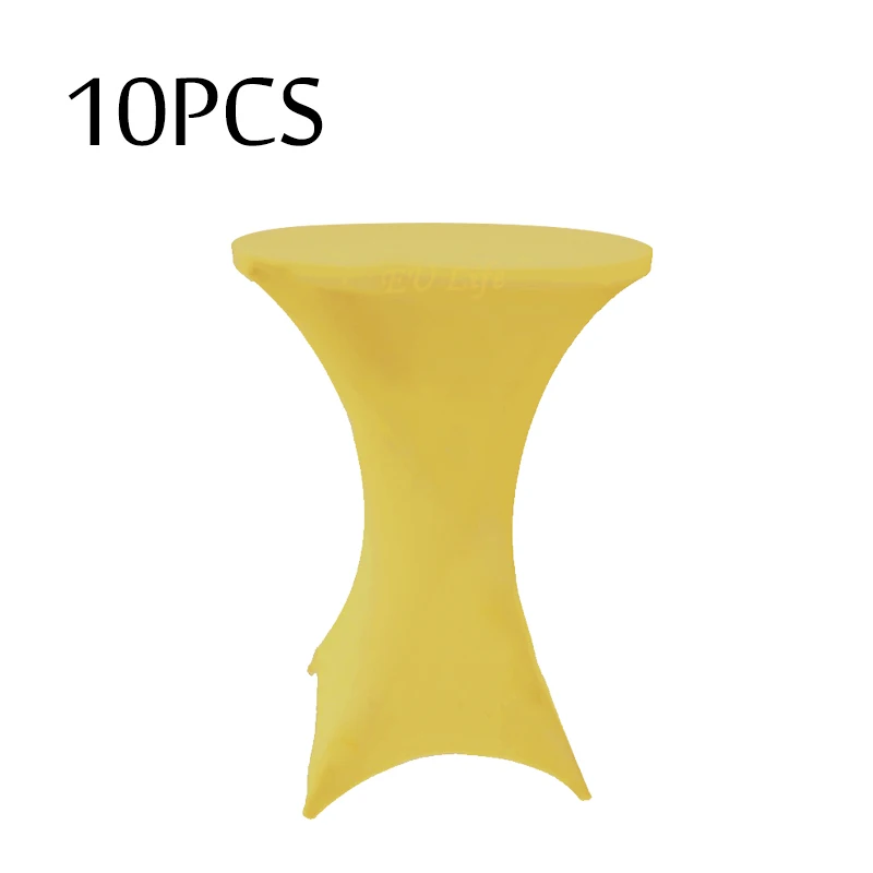 10 шт. Белый стрейч коктейль лайкра сухой бар чехол для стола из спандекса бистро