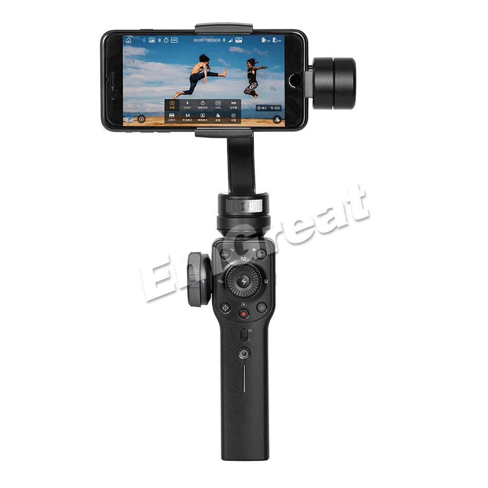 Zhiyun Smooth 3 Алюминий 3-осевой Ручной Стабилизатор на шарнирном замке для смартфона для iPhone XS Max X, 8 Plus, 8, 7 Plus, 7, 6, samsung S9+ S9 S8 S7