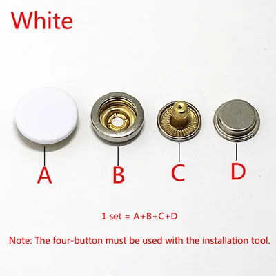 Meetee 30sets 12/15/17/20mm Pure Copper Sanp Button Down Jacket Invisible Button DIY Clothing Sewing Scrapbooking Accessories