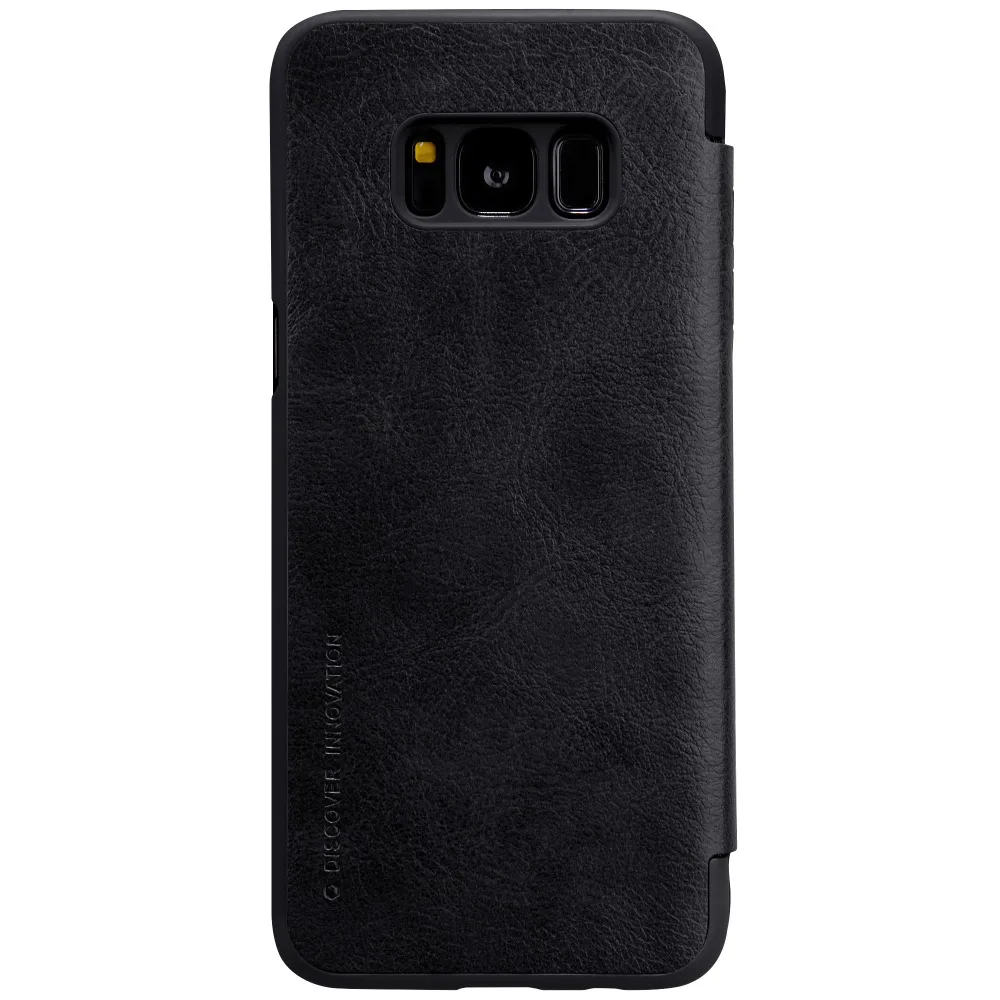 Чехол для Samsung galaxy s8 кожаный чехол 5 8 дюйма Nillkin QIN samsung со слотом кредитной карты |