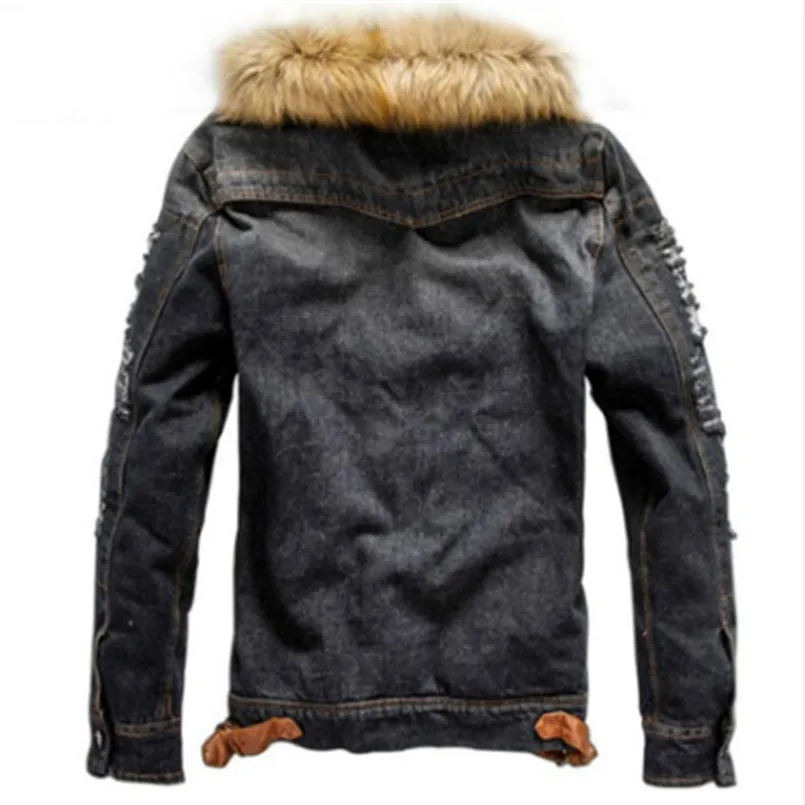 drop shipping 2020 new men jeans jacket and coats denim thick warm winter outwear S-4XL LBZ21 | Мужская одежда