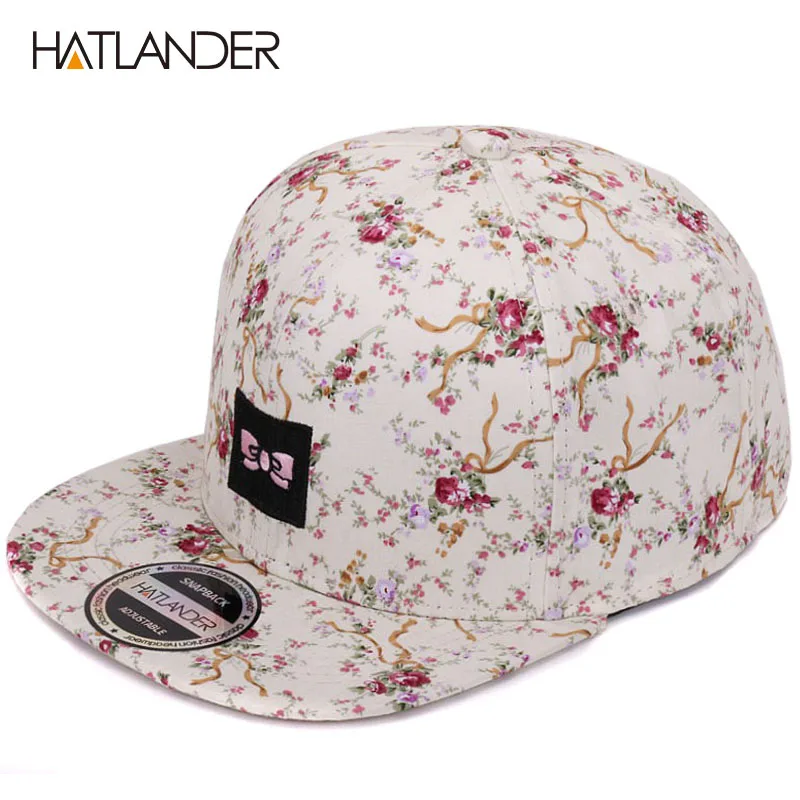 [HATLANDER] брендовые бейсболки с вышивкой и бантом для женщин, уличные кепки от солнца, женские цветочные кепки в стиле хип-хоп, бейсболки, кепки - Цвет: Beige as picture