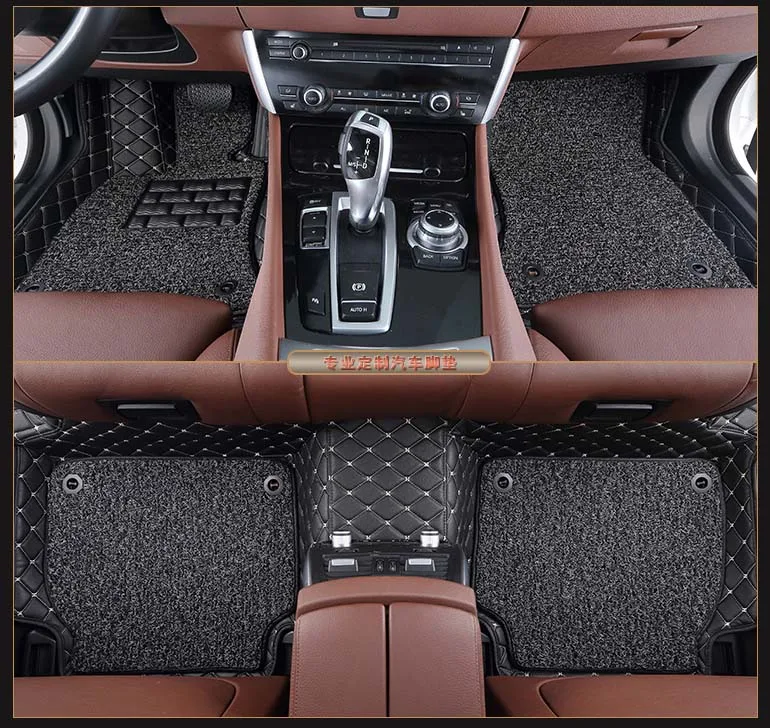 Двухслойные коврики CHOWTOTO AA для Volkswagen Bora/Tiguan/Touareg/Sagitar/Lavida/Magotan/Passat/CC