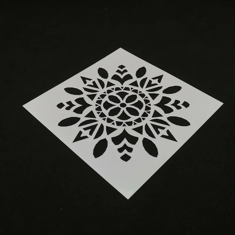 13*13 Flower pvc Layering Stencils for Diy scrapbook coloring painting stencil home decor diy etc. Product image | Канцтовары для
