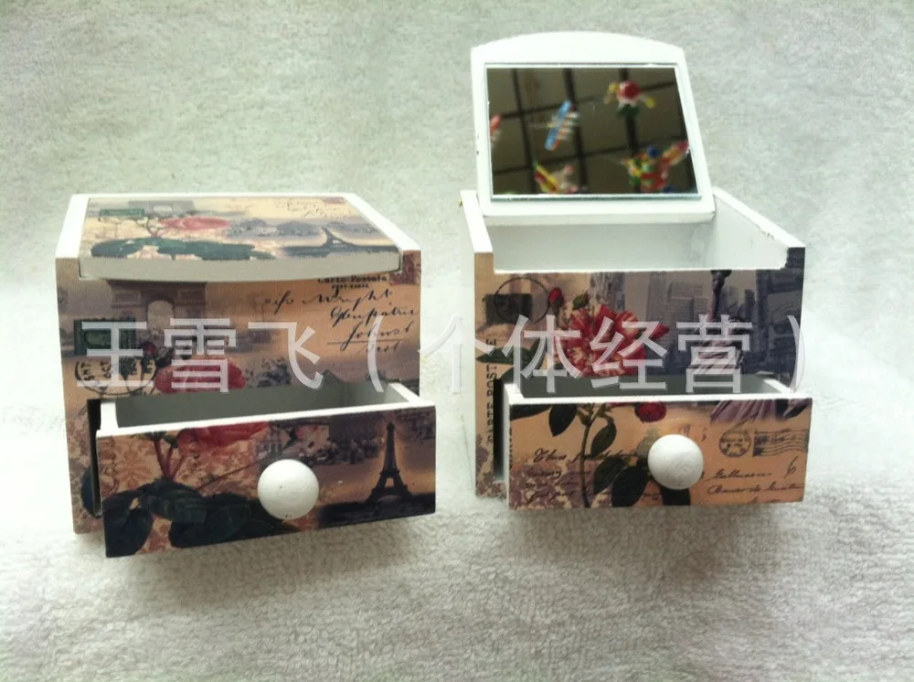 Manufacturers wholesale custom spot double antique jewelry box wooden ring 2013 new style | Аксессуары для одежды