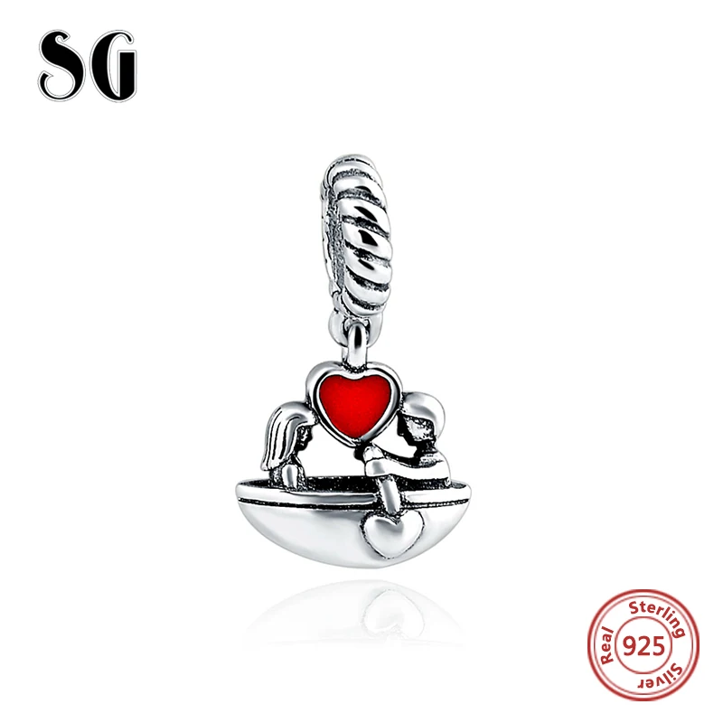 SG хит 925 пробы серебряные подвески мама навсегда сердце с надписью Best Friend любовь кулон бусины, соответственные Пандоре обаятельные браслеты для Для женщин ювелирные изделия - Цвет: SG05515