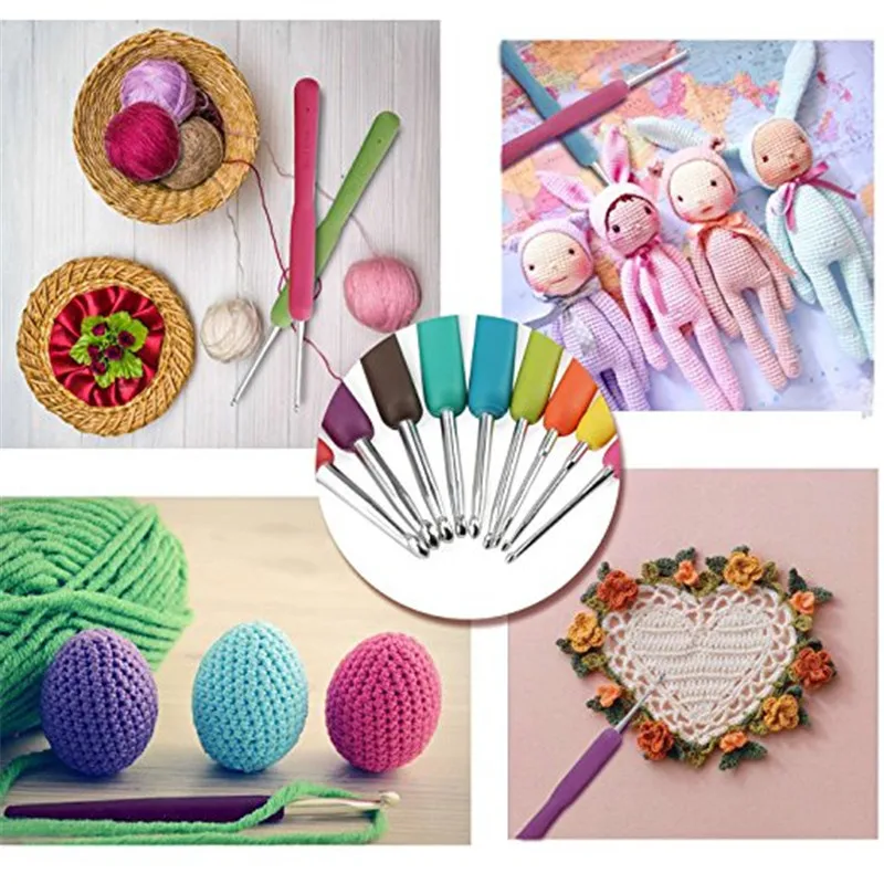 

Crochet Hooks Knitting Sets 21pcs Crochet Needles Yarn Weave Needles For Knitting Crochet Hook with Knitting Accessories and Bag