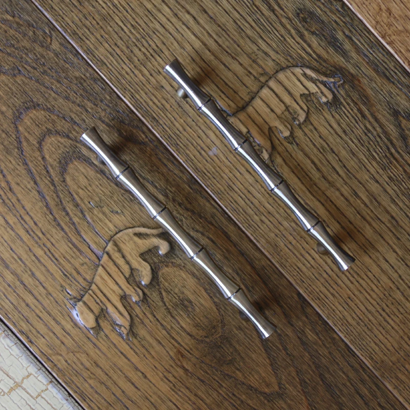 Ручка для шкафа из латуни и цинкового сплава 128 мм Бамбуковая|dresser drawer pulls|cabinet