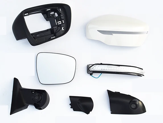 Боковое зеркало заднего вида боковое освещение стеклянная рамка корпус детали