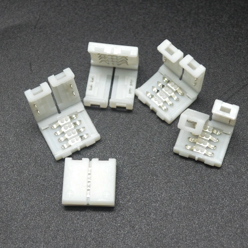 10 шт. 15x15x5 мм 4 контактный Быстрый разъем для 5050/3528 RGB цветной светодиодной полосы