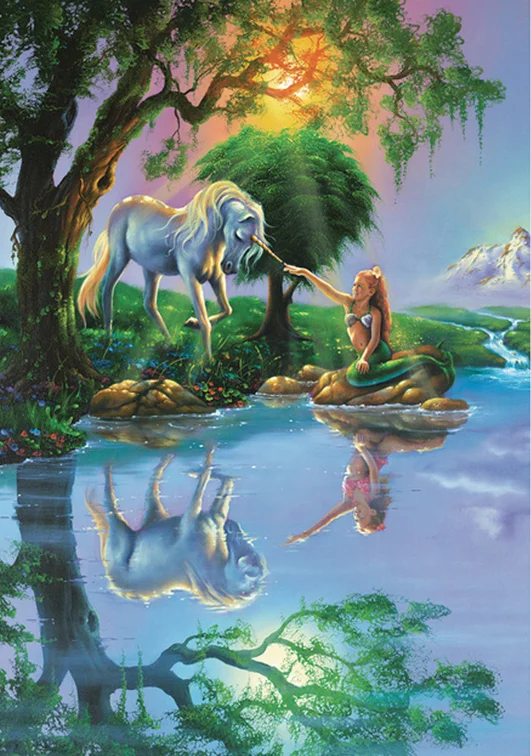 5D DIY Алмазная живопись "Красота и лошадь" из стразов, полное круговое вышивание для домашнего декора.