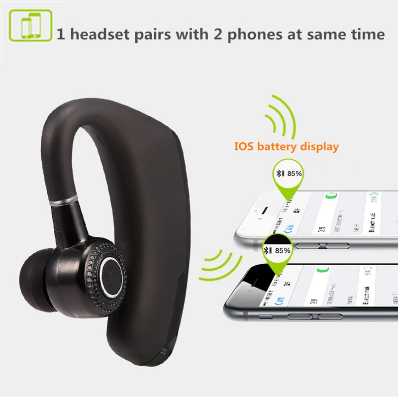 V9 громкой связи Беспроводной Bluetooth наушники Шум отмена Бизнес гарнитура с