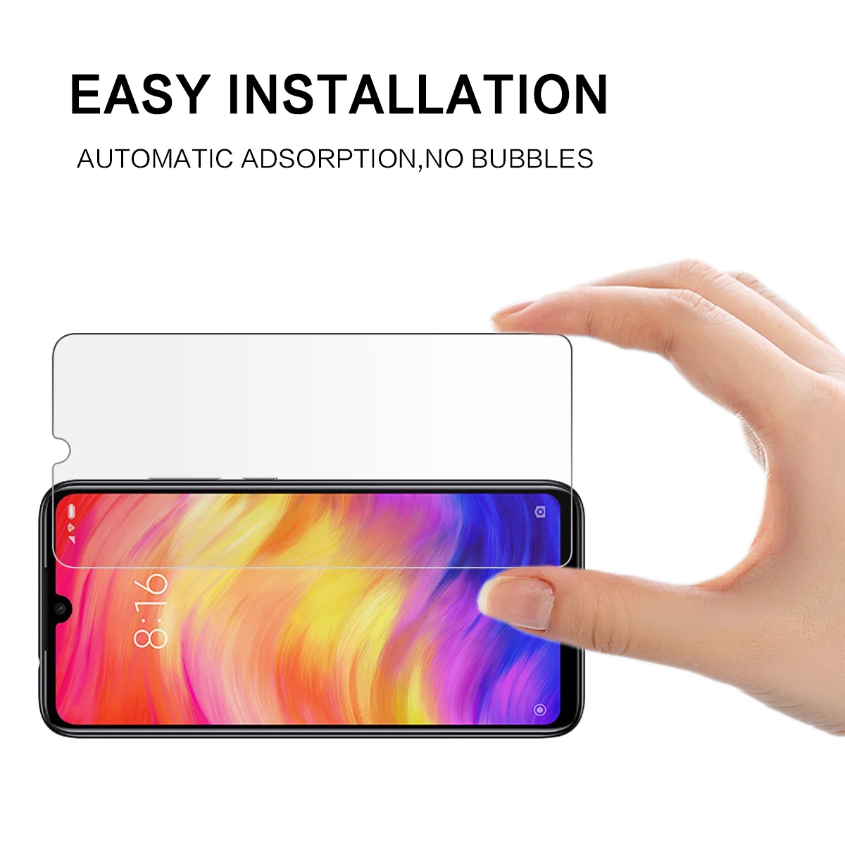 2 Упак. 9H закаленное стекло для Xiaomi Redmi Note 7 защитная пленка против царапин Защита