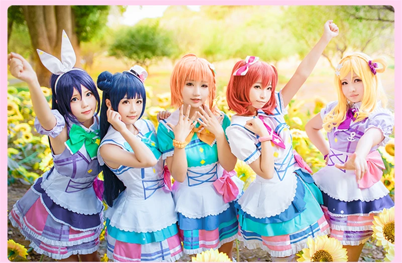 Love Live! Солнце Aqours 1 Во первых всех членов пения песня косплэй костюм вечерние