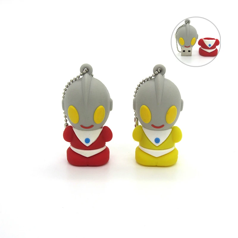 Милая Флешка в форме героя мультика Ultraman USB флэш накопитель Супермен 64 ГБ 8 16 32 4
