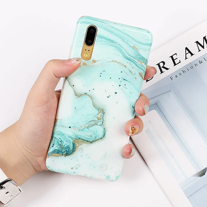 Чехол для телефона LOVECOM для huawei mate 30 20 Pro Lite P30 P20 Pro Lite Nova 4 3 3e винтажная мягкая задняя крышка IMD с треснутым мрамором - Цвет: a