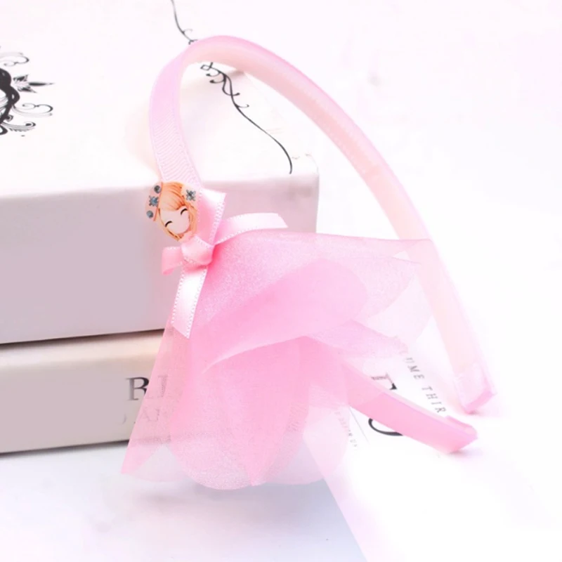 

Sale 1PC New Korean children fashion princess dress headband lace fabric cartoon headband hair accessories