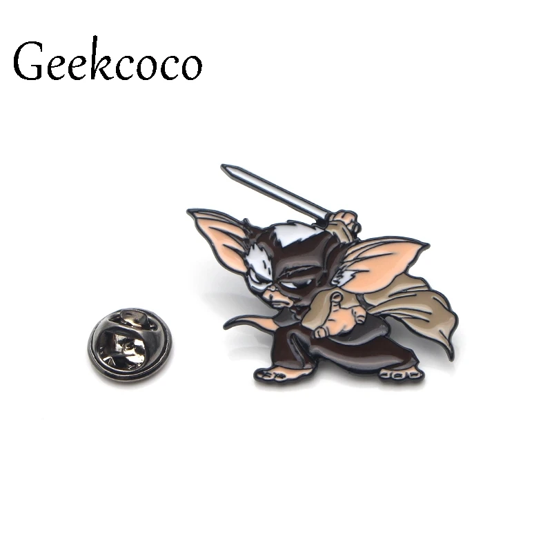 Gremlins Gizmo из цинкового сплава с героями мультфильмов в стиле «панк» забавные булавки броши для рюкзака, одежды для Кепка для мужчин и женщин, значки-украшения медали J0002 - Окраска металла: 2