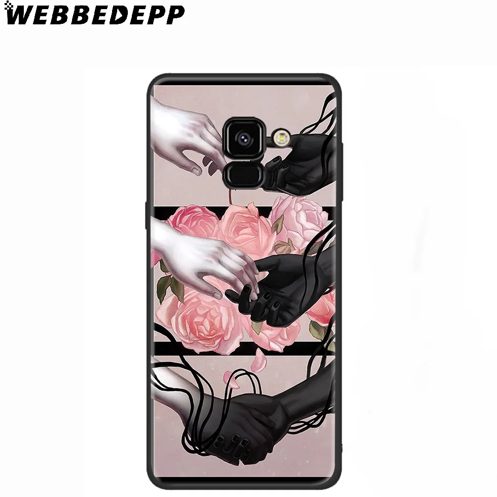 WEBBEDEPP Aesthetic David Girl Flower Silicone Case for Samsung Galaxy A3 A5 A6 A7 A8 A9 A10 A20 A30 A40 A50 A70 M10 M20 M30 |