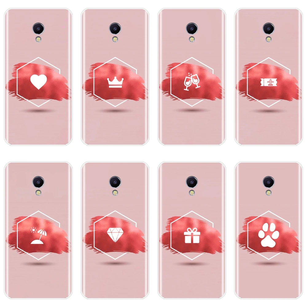 Задняя крышка для Meizu M2 M3 M3S M5 M5C M5S M6 M6S M6T Мягкий силиконовый чехол телефона с