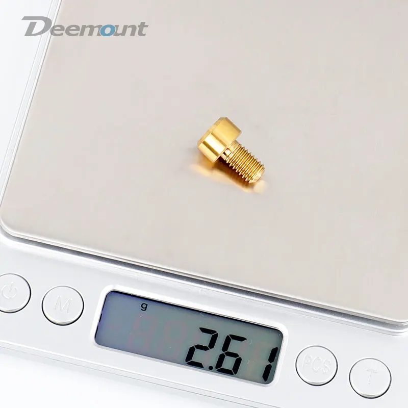 Deemount 2 шт./лот Ti TC4 болты M6 * 10 мм Шестигранная головка для велосипеда тормозной
