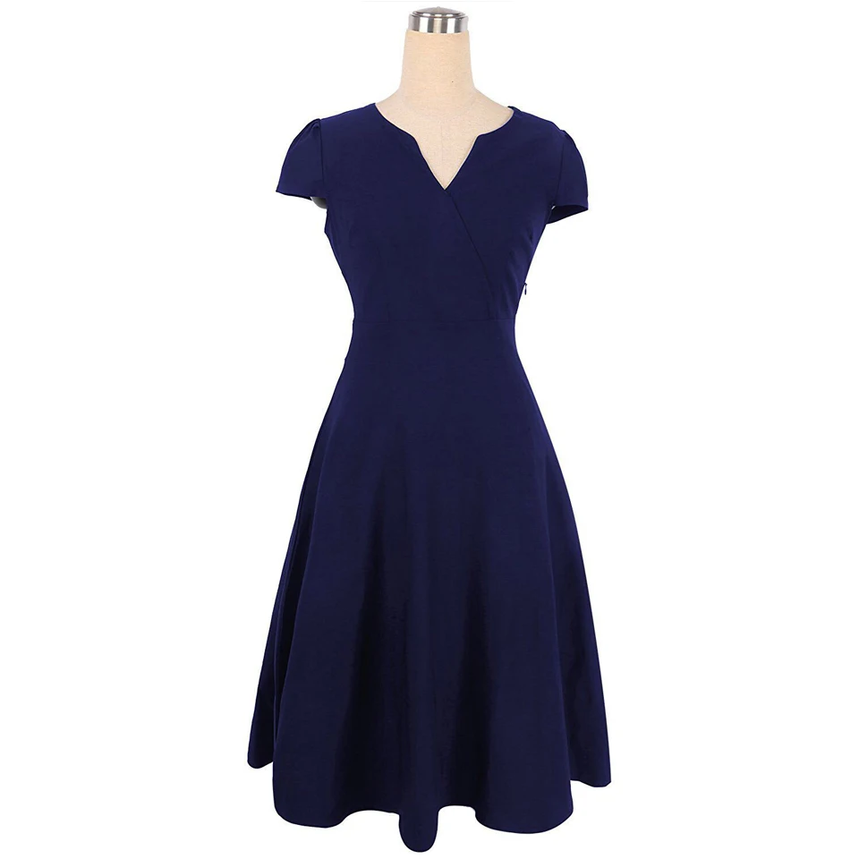 Oxiuly размера плюс 3XL Одри Хепберн 50 х годов Vestidos женское платье официальное с V