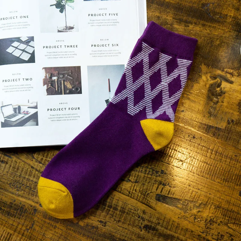 peonfly моды мужчин изготавливающих сжатия длинные смешные счастливые носки