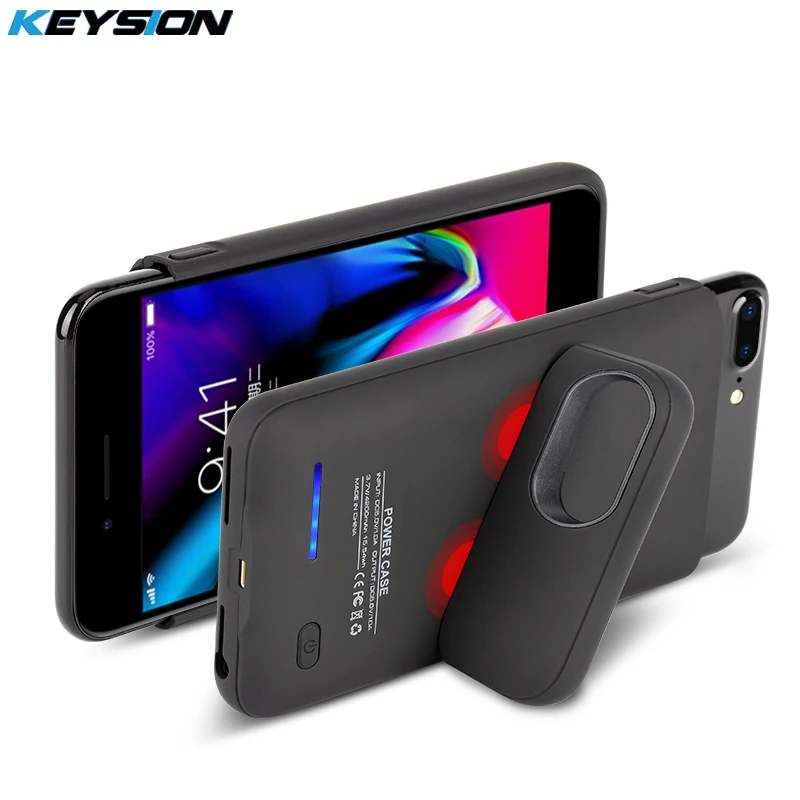 KEYSION 3000/4200 мАч портативный зарядный чехол для iphone 8 7 6s Plus аккумулятор зарядное