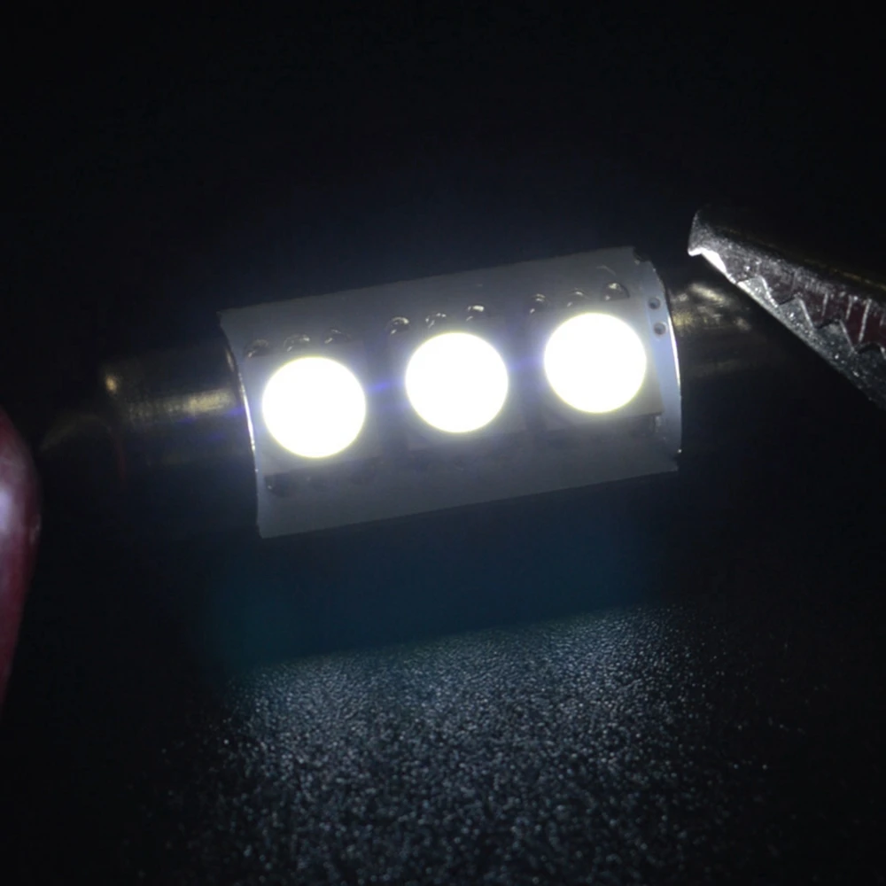 Runmade яркий белый светодиодный автомобильный 5050 3Smd 36 мм DC 12 В Festoon внутренний купол