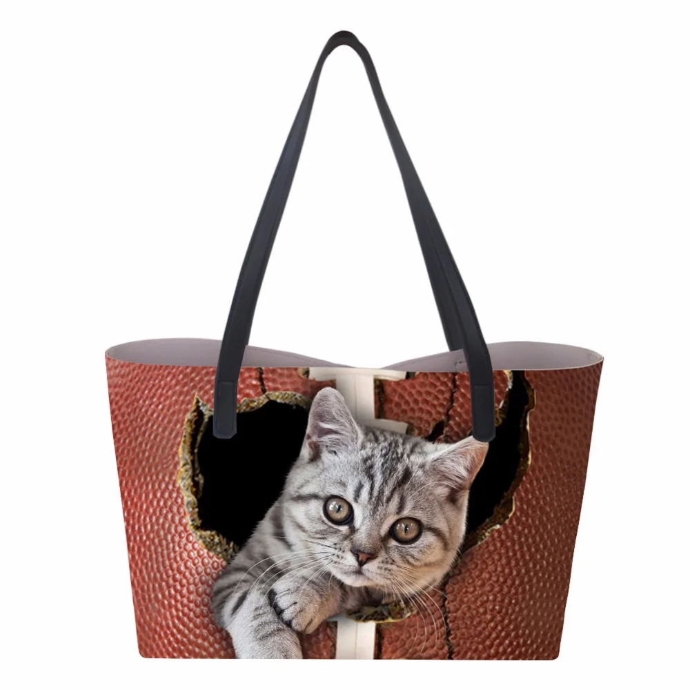 Женская сумка для путешествий с милым котом на заказ женская плечо Пляжная