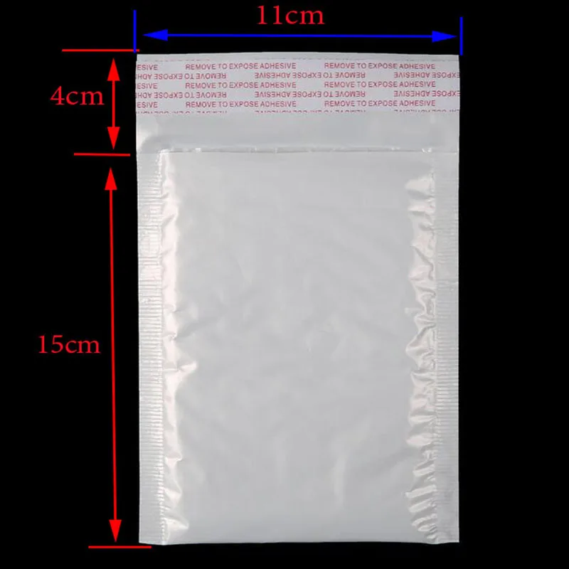 

(11 * 15cm + 4cm) White Envelope Bubble Mail Envelope Foam Postage Envelope 10pc